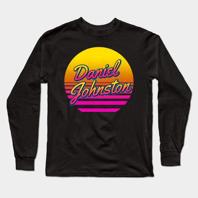 Daniel Personalized Name Birthday Retro 80s Styled Gift Long Sleeve T-Shirt by Jims Birds